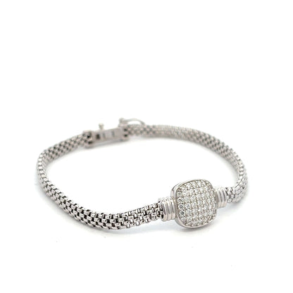 MB-34 (Moissanite Silver Bracelet)