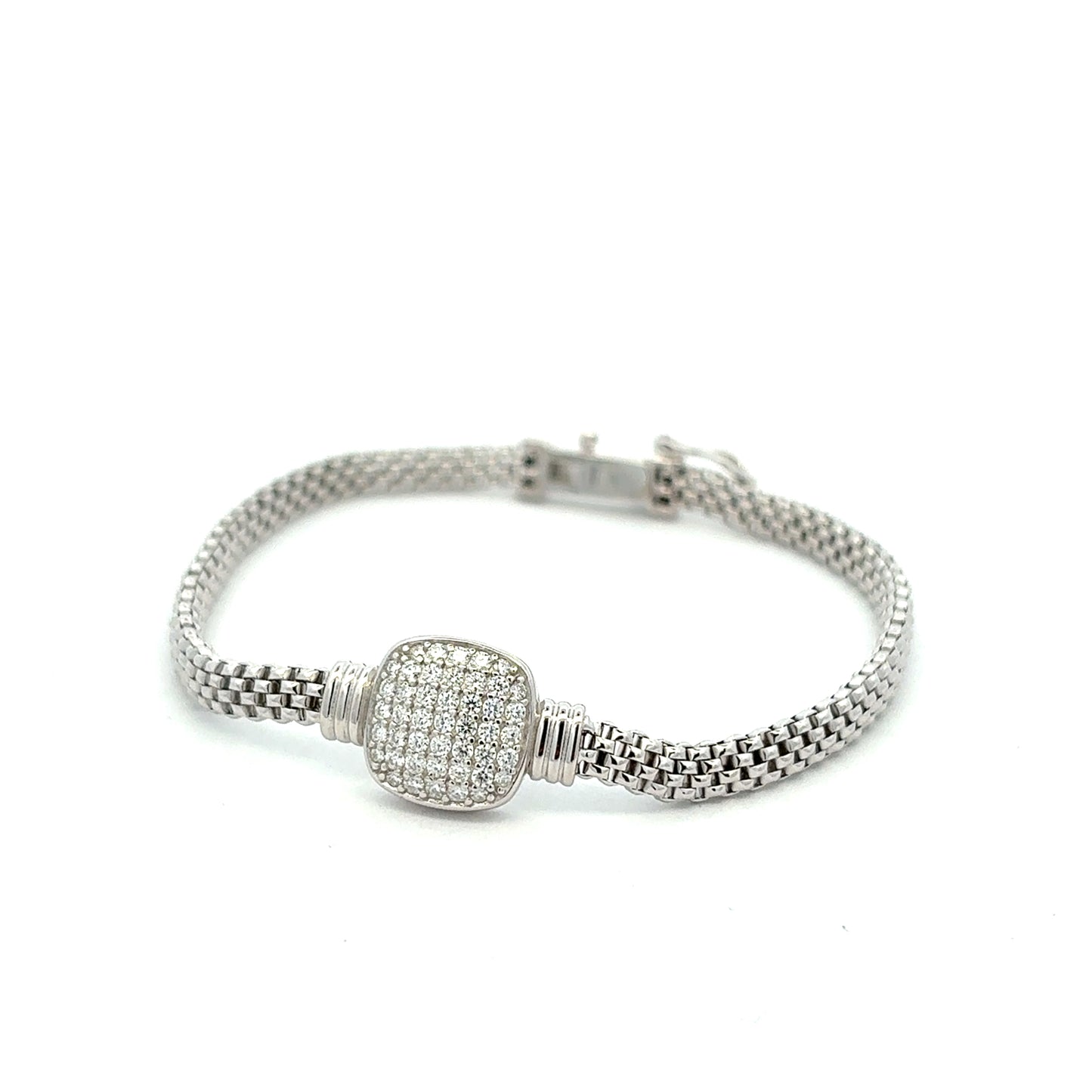 MB-34 (Moissanite Silver Bracelet)