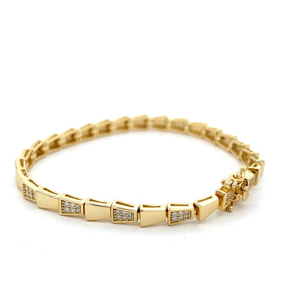 MB-37 * (Moissanite Silver Bracelet 7.0 inch)