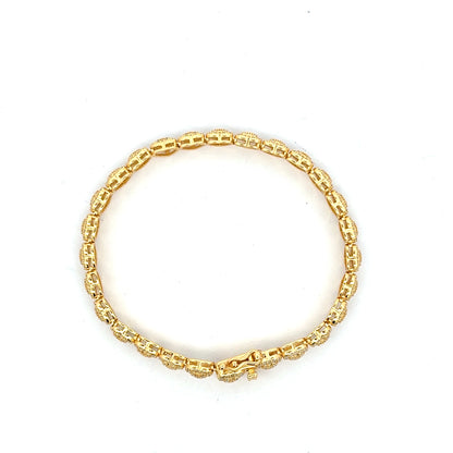 MB-40 *（Moissanite Silver Bracelet 7.0 inch)