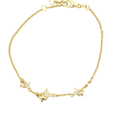 MB-43 * (Moissanite Silver Bracelet 7.5 inch)