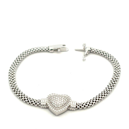 MPM-16 (Colgante de piedra cruzada de plata con moissanita)