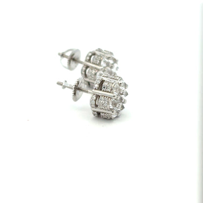 MEM-113 * screw back (Moissanite Stone Earrings)