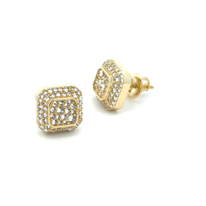 MEM-114 * screw back (Moissanite Stone Earrings)