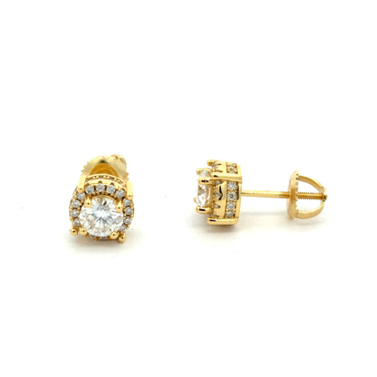 MEM-41A (Moissanite Stone Earring)