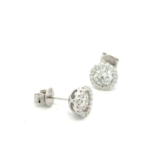 MEW-642-B (Moissanite Stone Earring)