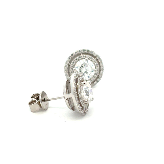MEW-641-B (Moissanite Stone Earring)