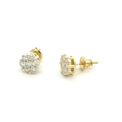 MEM-72(Moissanite Stone Earring)