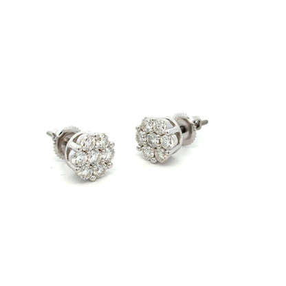 MEM-72(Moissanite Stone Earring)