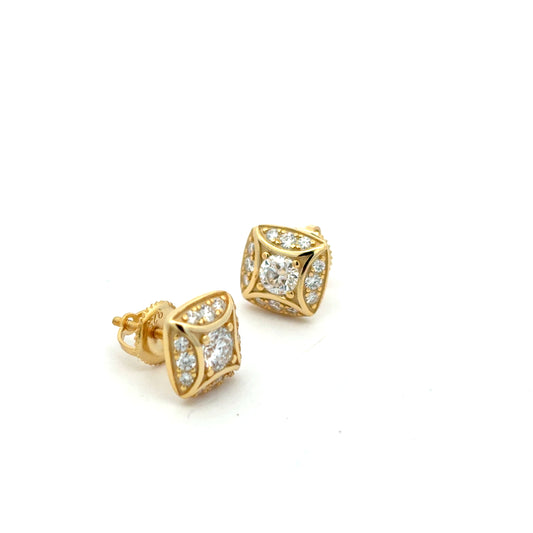 MEM-97 A (Moissanite Stone Earring)