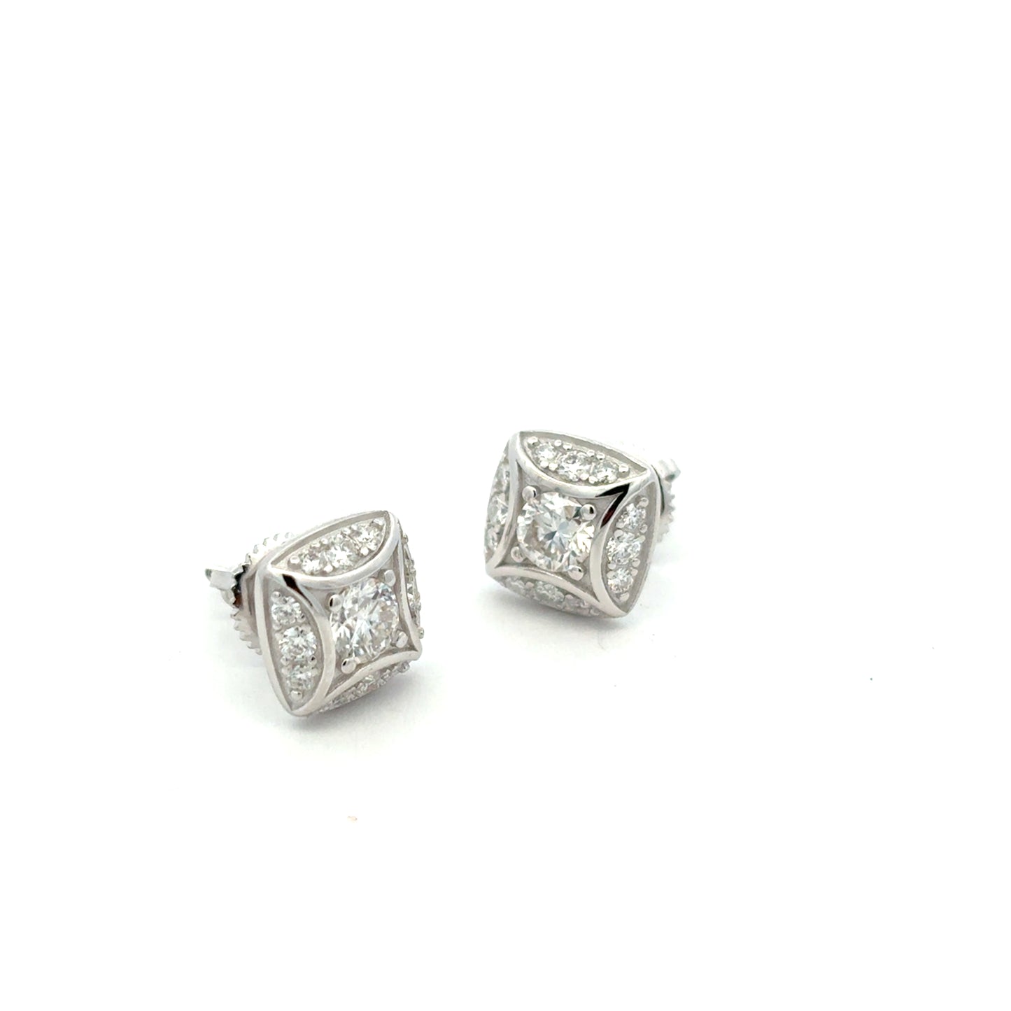 MEM-97 A (Moissanite Stone Earring)