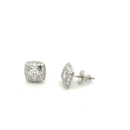 MEM-97 A (Moissanite Stone Earring)