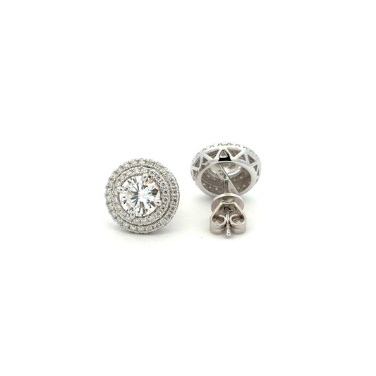 MEW-612 * push back (Moissanite Stone Earring)