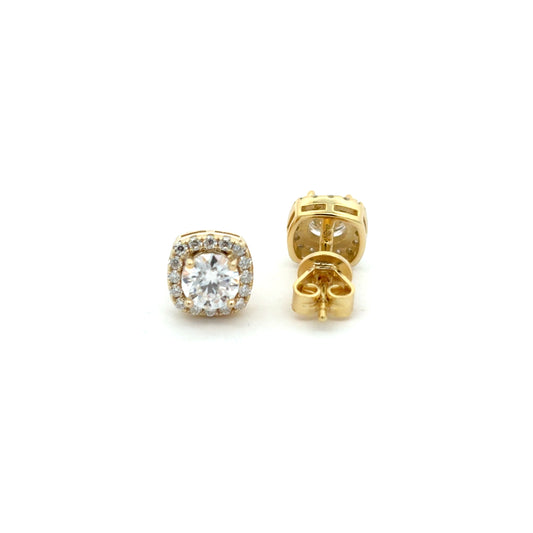 MEW-613 * push back (Moissanite Stone Earring)