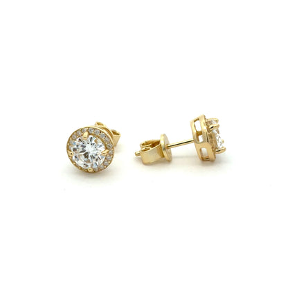 MEW-614 * push back (Moissanite Stone Earring)