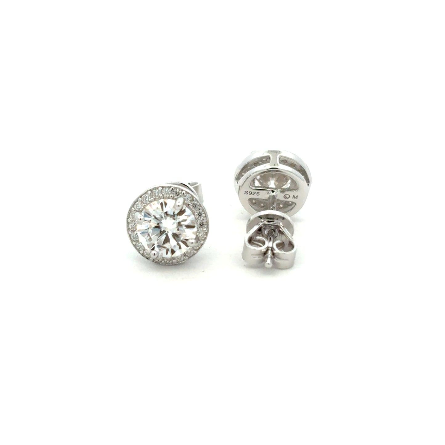 MEW-614 * push back (Moissanite Stone Earring)
