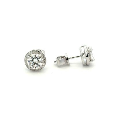 MEW-614 * push back (Moissanite Stone Earring)