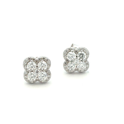 MEW-619 * push back (Moissanite Stone Earring)