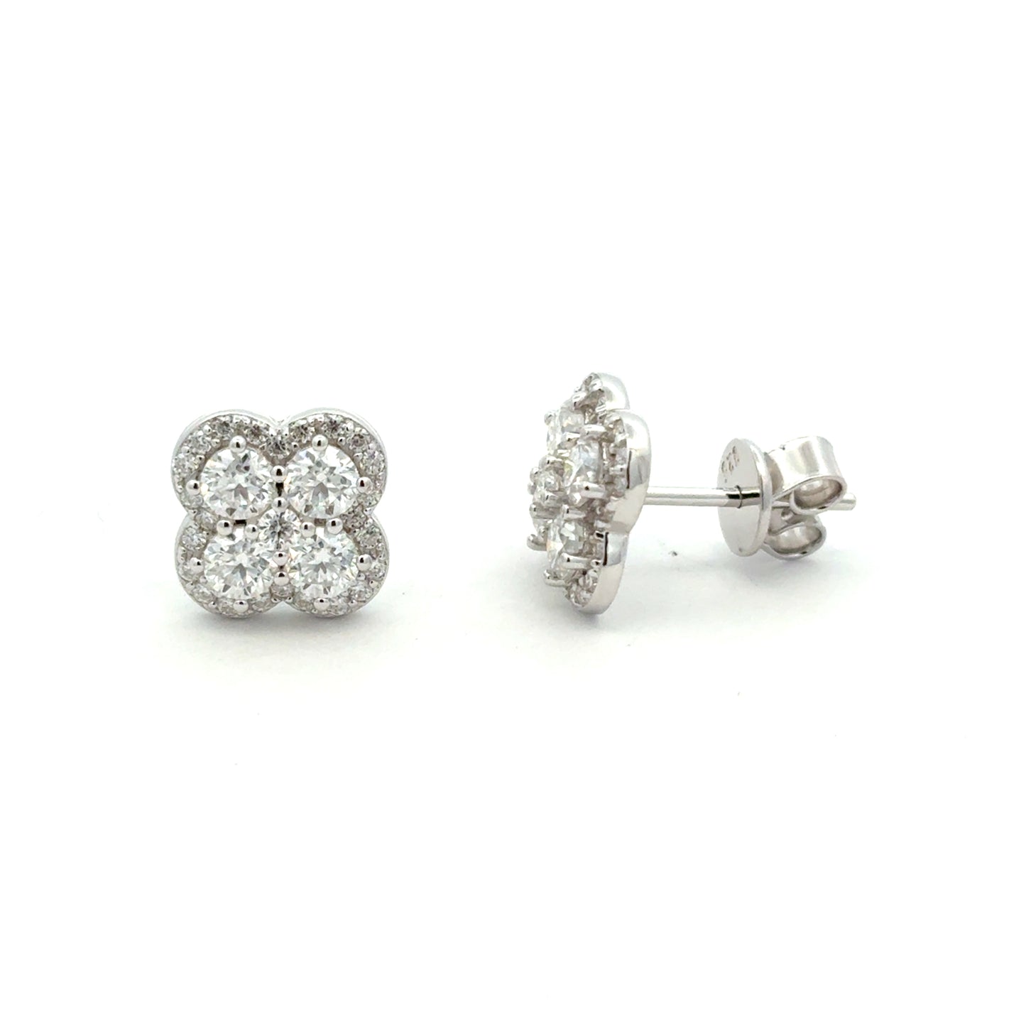 MEW-619 * push back (Moissanite Stone Earring)