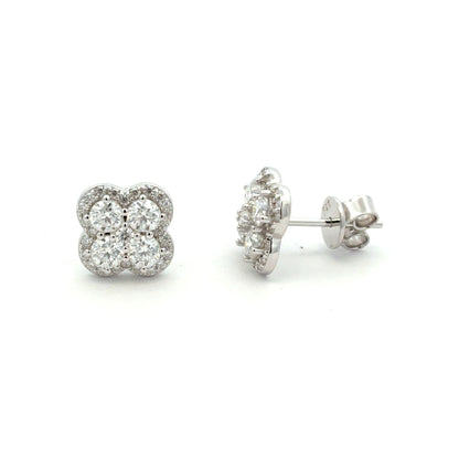 MEW-619 * push back (Moissanite Stone Earring)