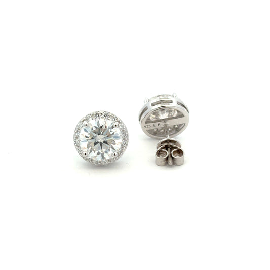 MEW-626  * push back (Moissanite Stone Earring)