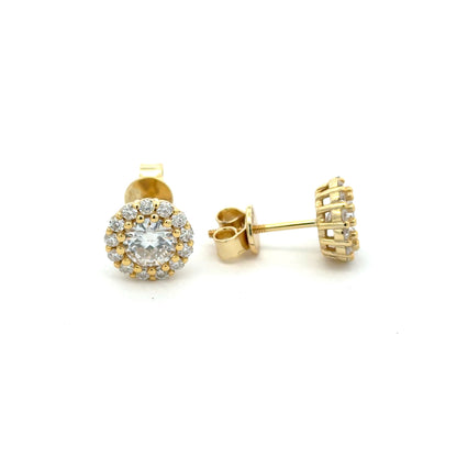MEW-627  * push back (Moissanite Stone Earring)