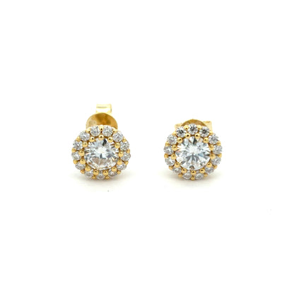 MEW-627  * push back (Moissanite Stone Earring)