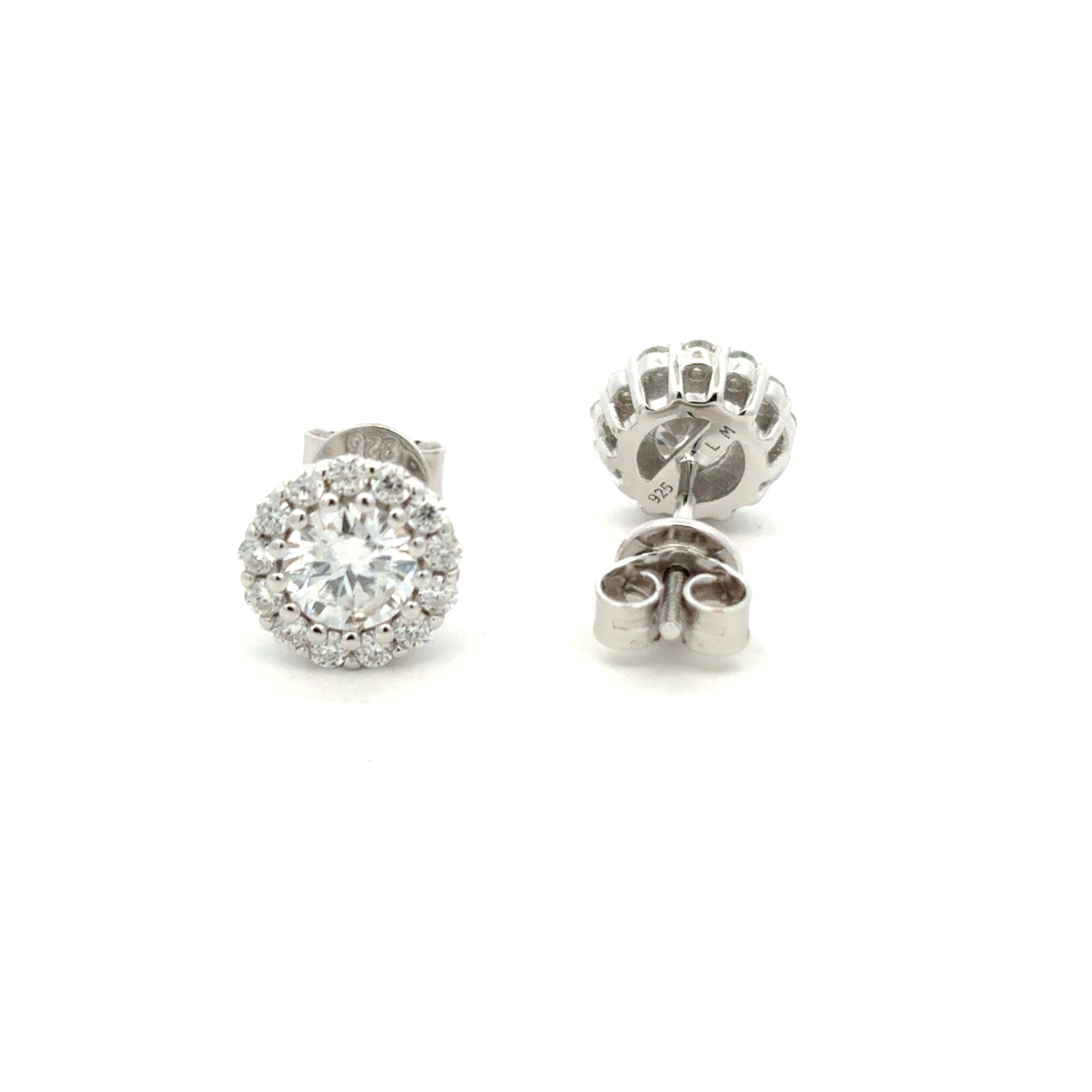 MEW-627  * push back (Moissanite Stone Earring)