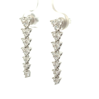 MEW-671 * push back (Moissanite Stone Earring)