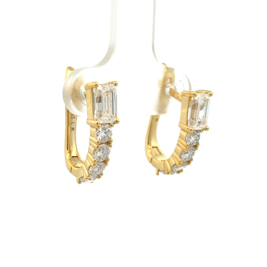 MEW-686 * Moissanite Stone Earring)