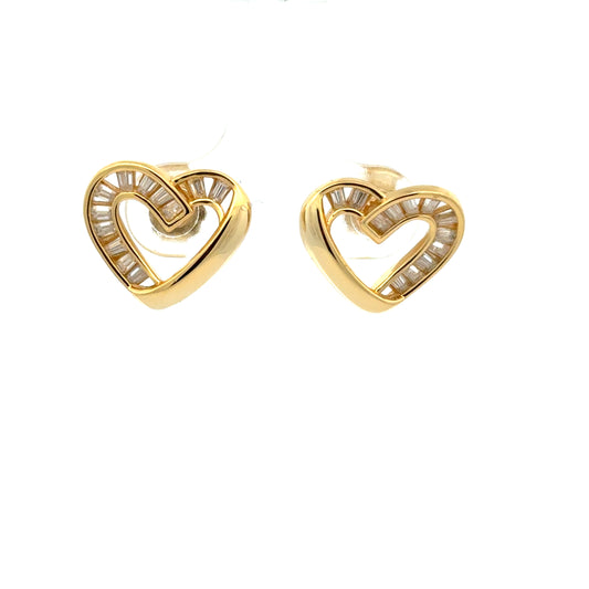 MEW-691 * push back (Moissanite Stone Earring)