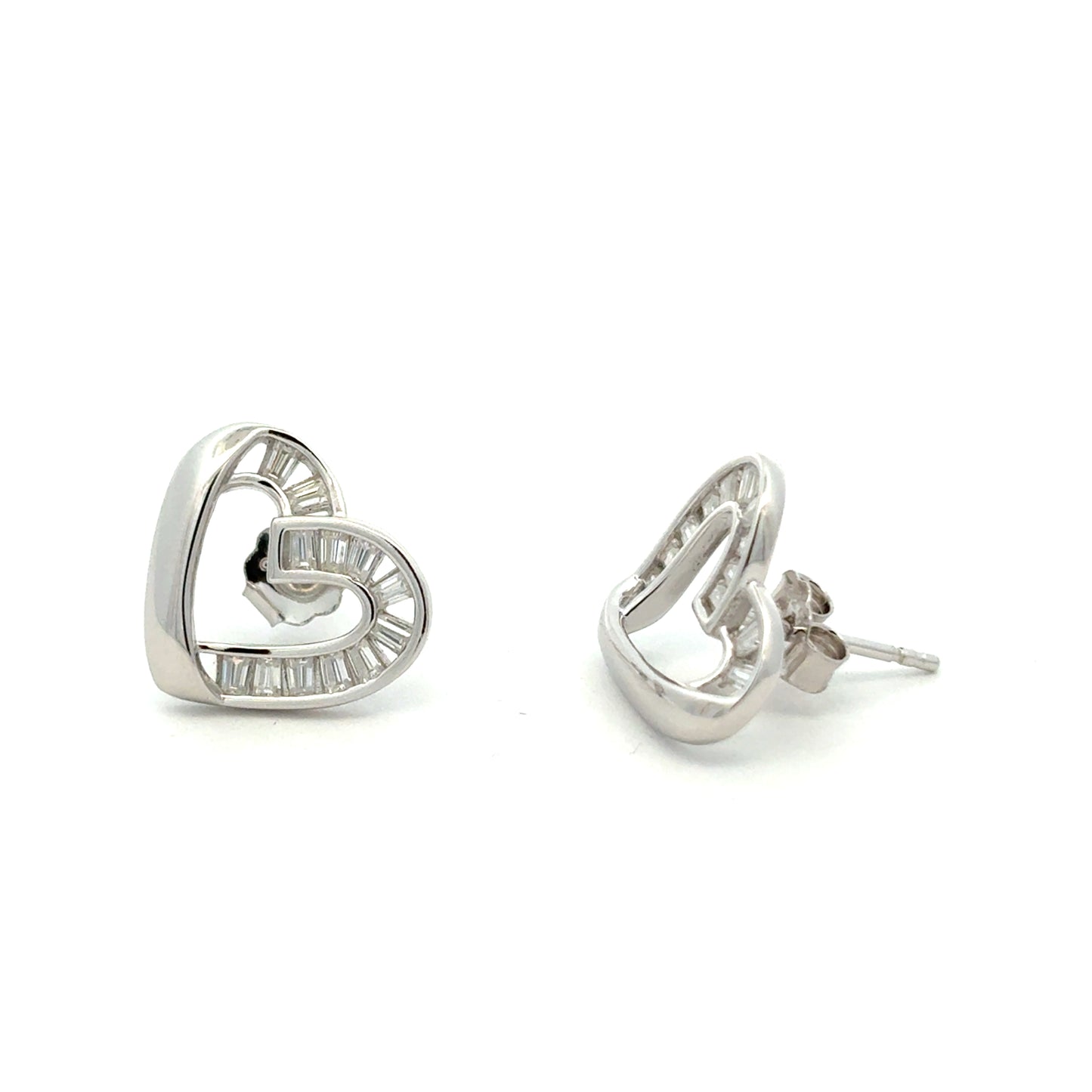 MEW-691 * push back (Moissanite Stone Earring)