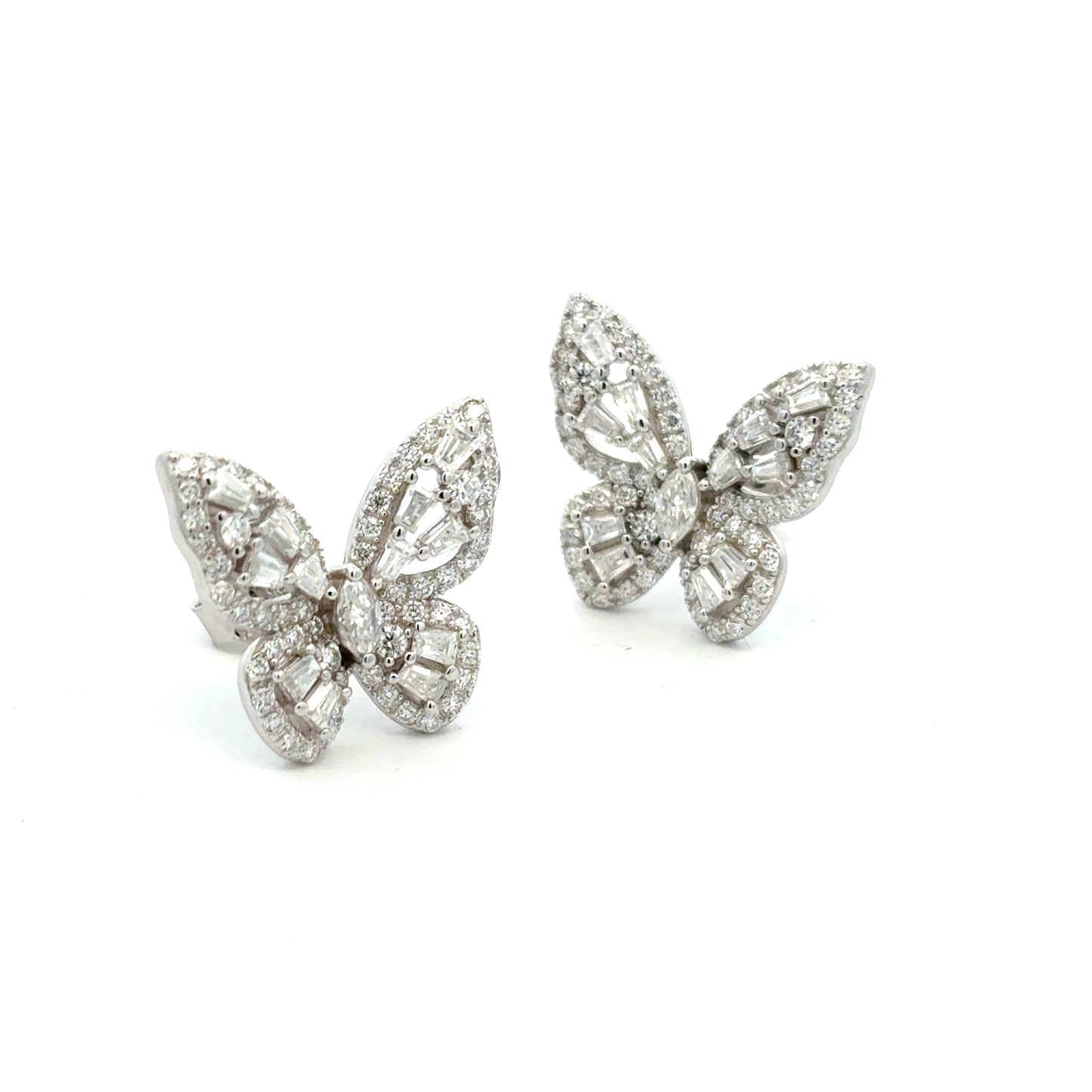MEW-692 * push back (Moissanite Stone Earring)