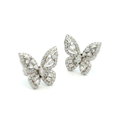 MEW-692 * push back (Moissanite Stone Earring)
