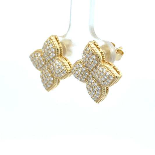 MEW-696 * push back (Moissanite Stone Earring)