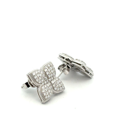 MEW-696 * push back (Moissanite Stone Earring)