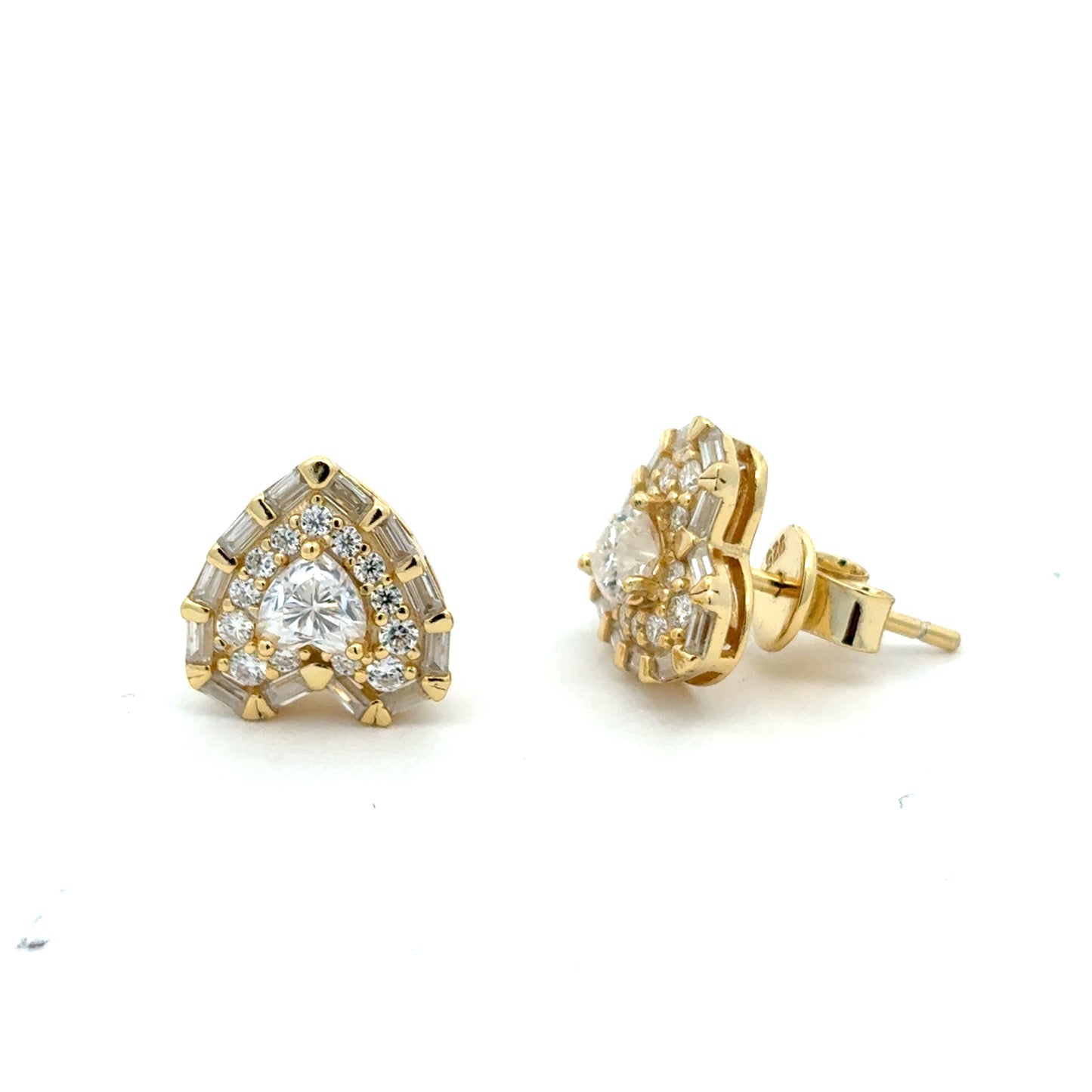MEW-727 * push back (Moissanite Stone Earring)