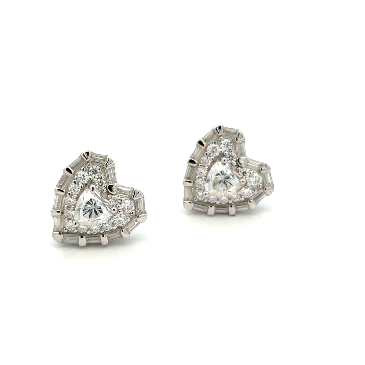 MEW-727 * push back (Moissanite Stone Earring)
