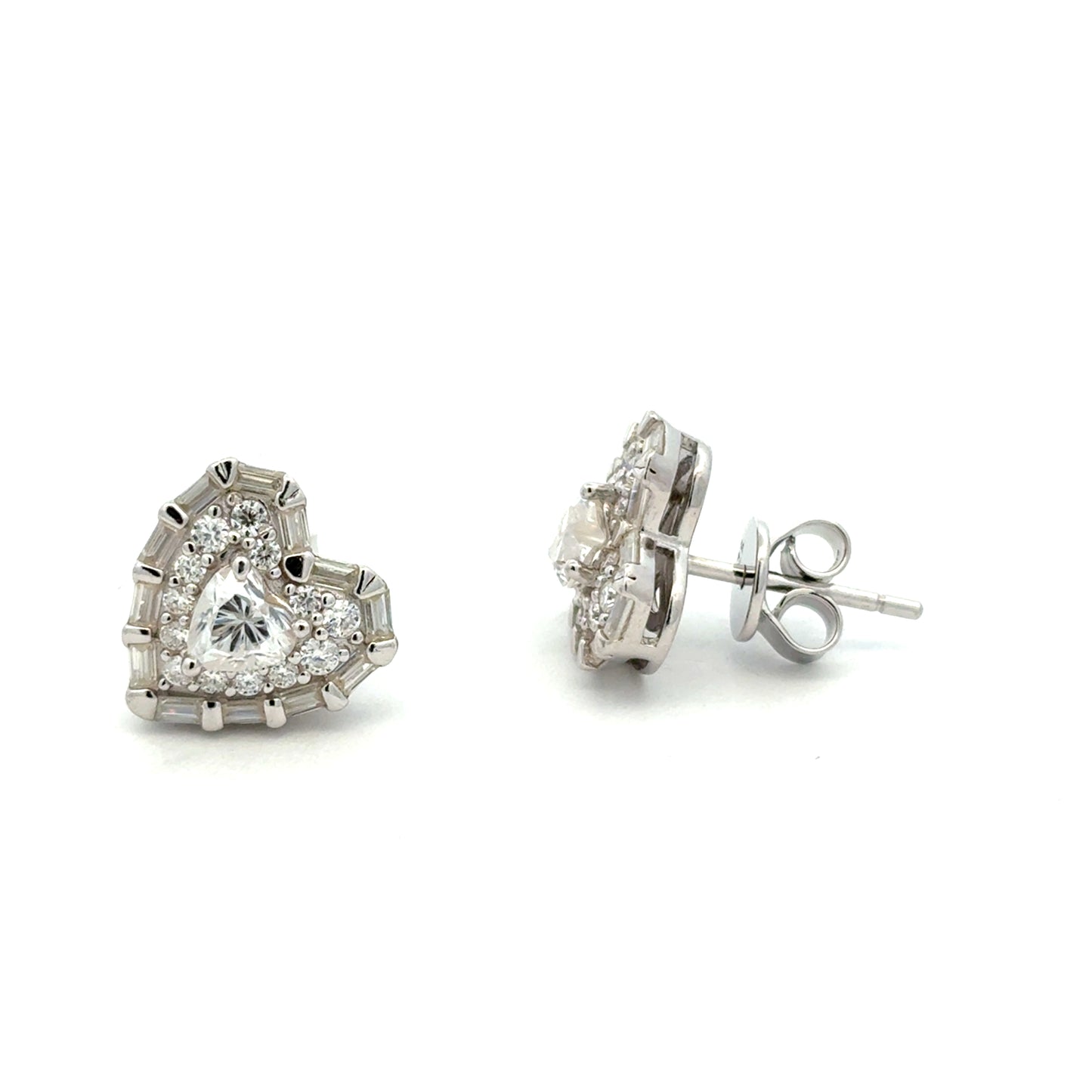MEW-727 * push back (Moissanite Stone Earring)