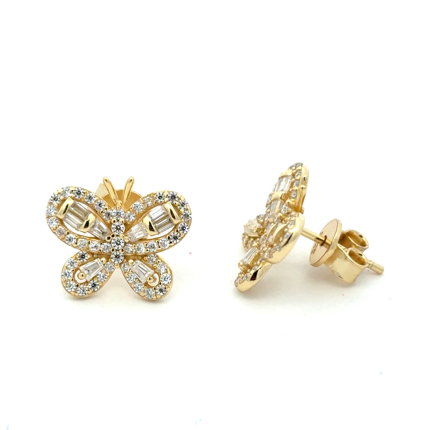 MEW-728 * push back (Moissanite Stone Earring)