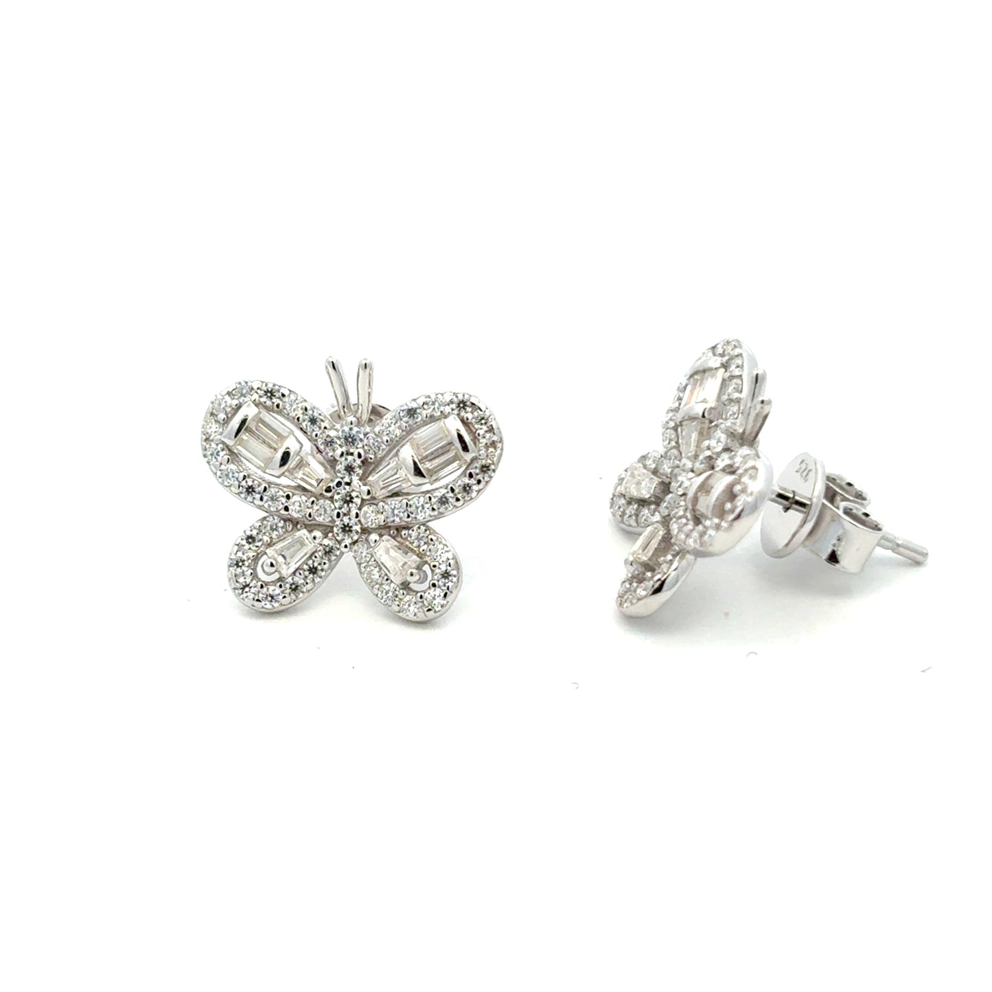 MEW-728 * push back (Moissanite Stone Earring)