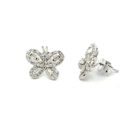 MEW-728 * push back (Moissanite Stone Earring)