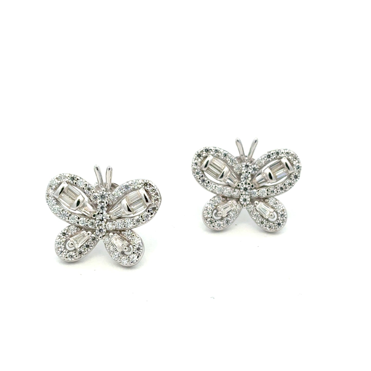 MEW-728 * push back (Moissanite Stone Earring)