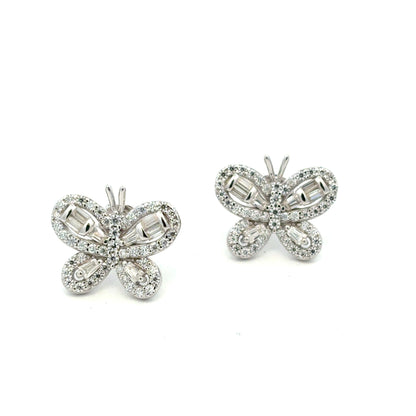 MEW-728 * push back (Moissanite Stone Earring)