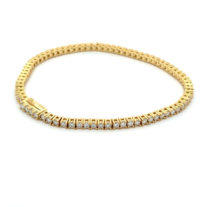 MNB-08-S  2mm Tennis Moissanite Silver Bracelet-NET/FINAL PRICE