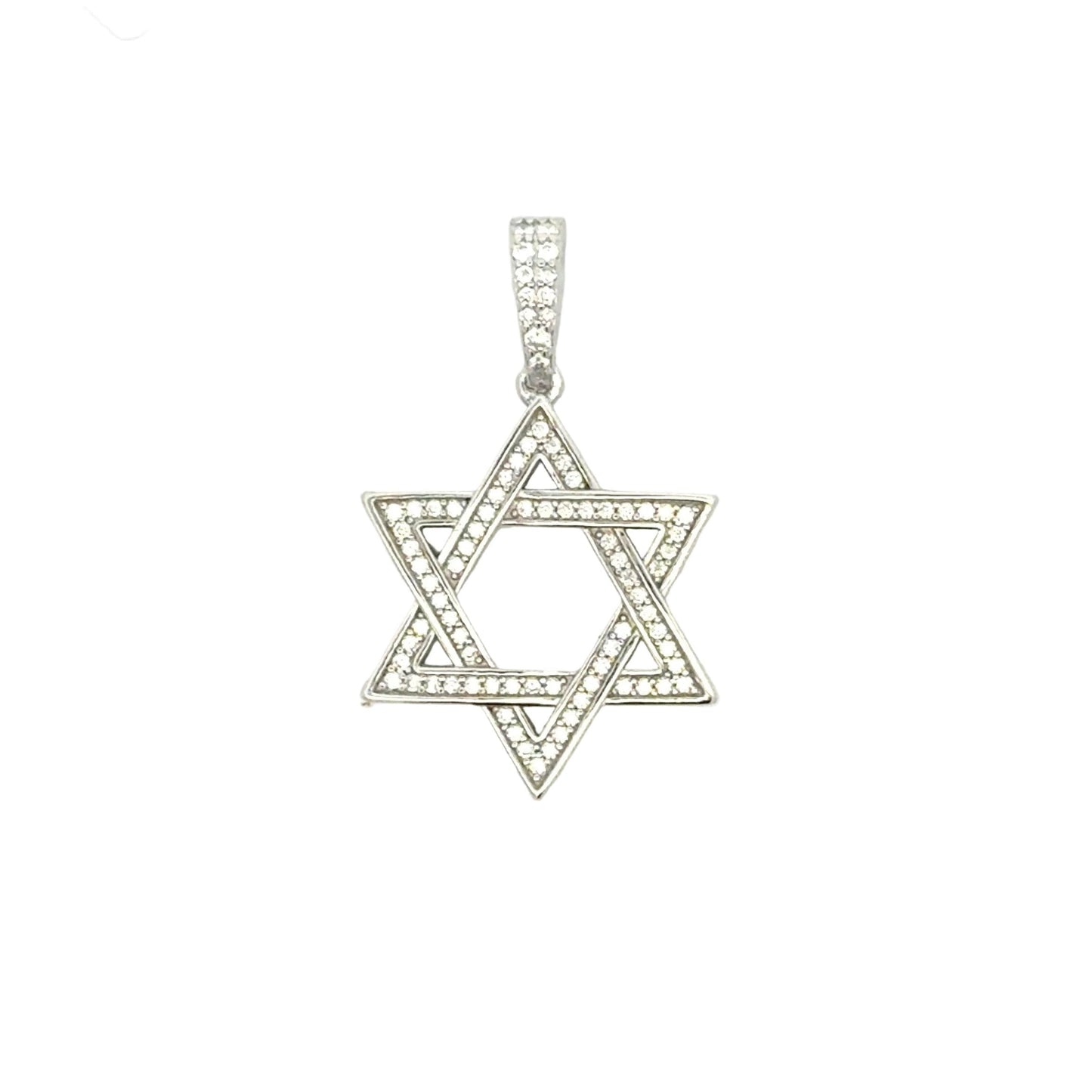 MPM-16 (Colgante de piedra cruzada de plata con moissanita)