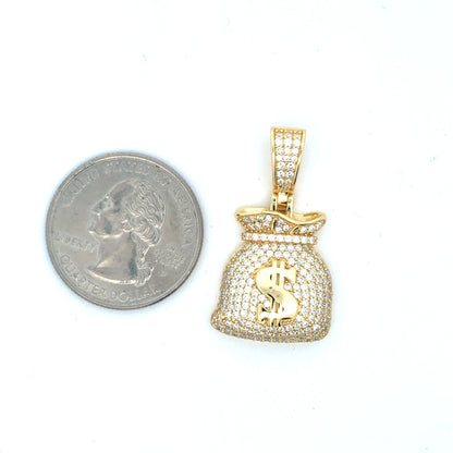 MP-109 (Moissanite Money-Bag Pendant)
