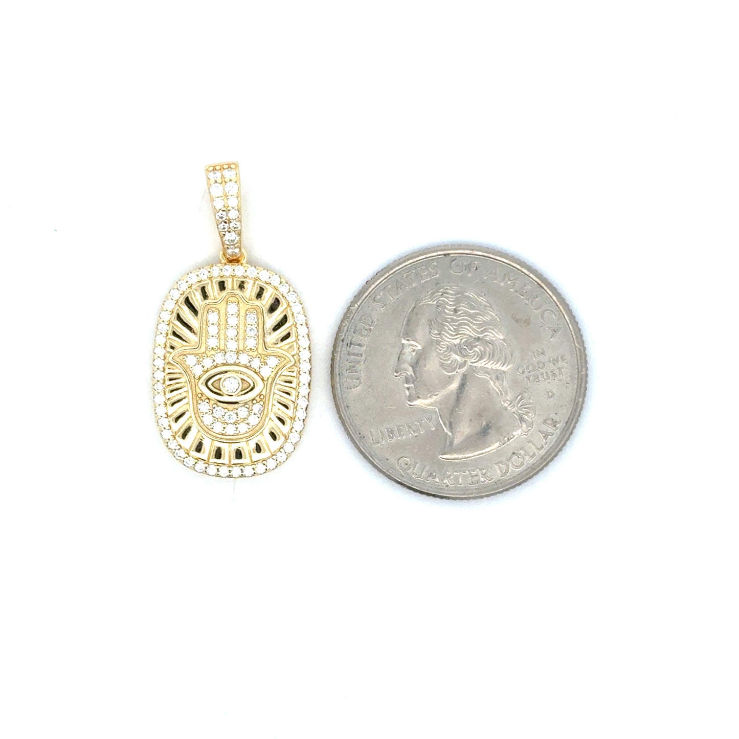 MP-110 (Moissanite Evil-Hand Pendant)