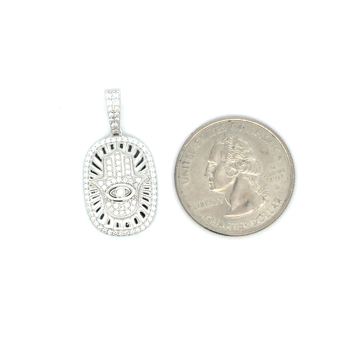 MP-110 (Moissanite Evil-Hand Pendant)