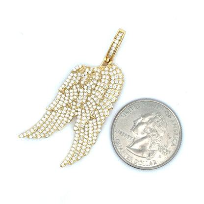 MP-111 (Moissanite Angel Wing Pendant)